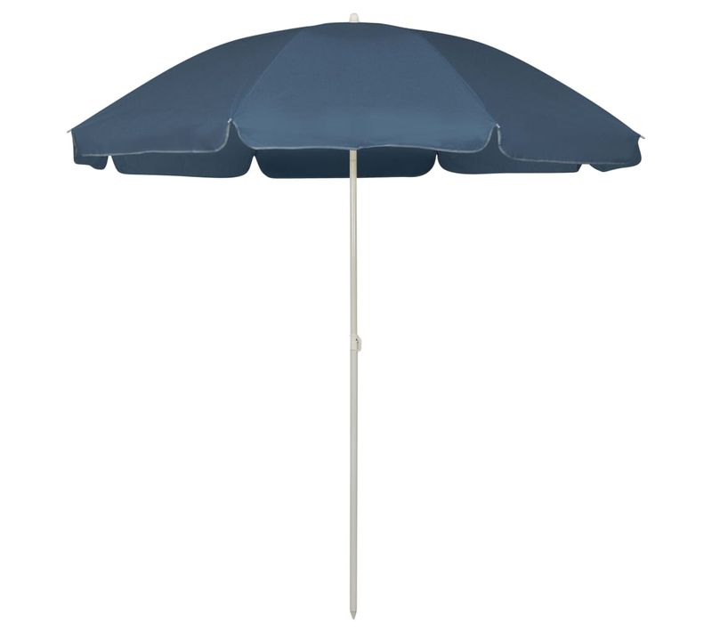 Parasol De Plage Bleu 240 Cm