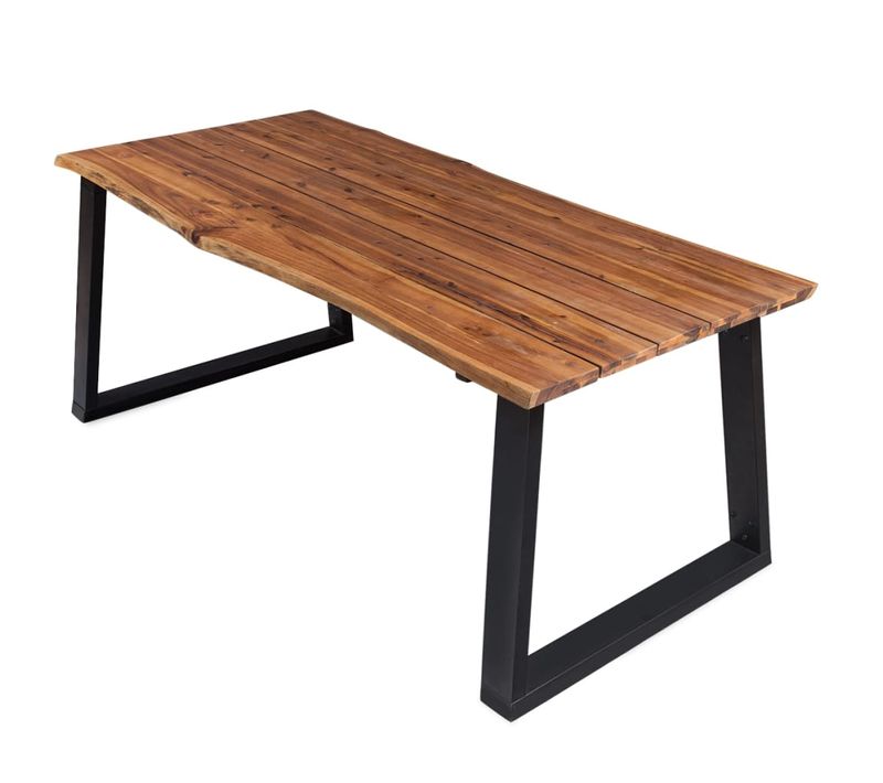 Table à Manger 170x90x75 Cm Bois D'acacia Massif