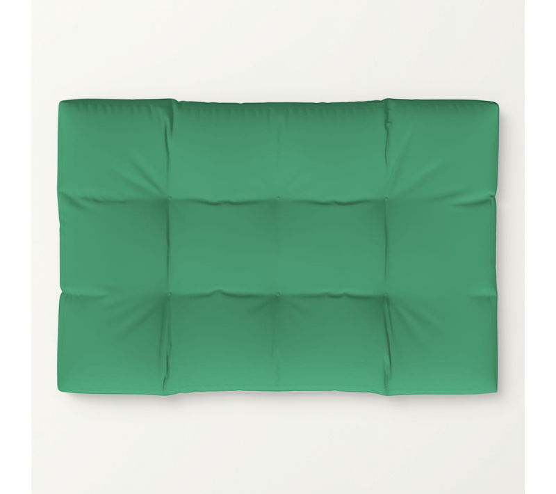 Coussin De Palette Vert 120x80x12 Cm Tissu