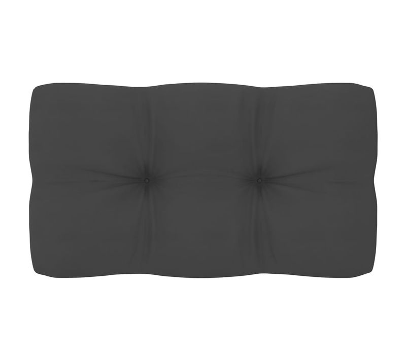 Coussin De Palette Anthracite 70x40x10 Cm Tissu