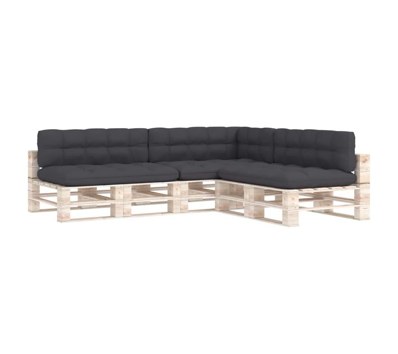 Coussins De Canapé Palette 7 PCs Anthracite