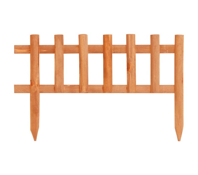 Bordure De Jardin 10 Pièces Bois De Sapin 4,4 M