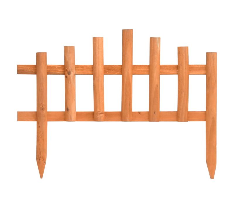 Bordure De Jardin 10 Pièces Bois De Sapin 4,4 M