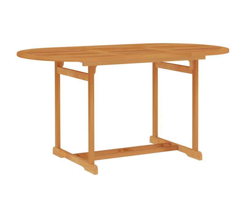 Table De Jardin 150x90x75 Cm Bois De Teck Massif