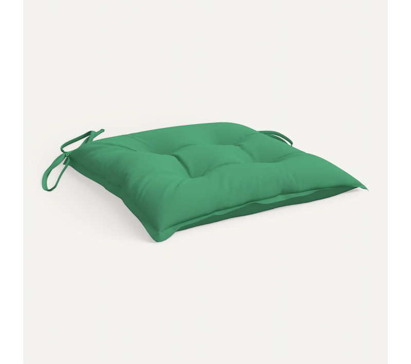 Coussins De Chaise Lot De 2 Vert 50x50x7 Cm Tissu Oxford