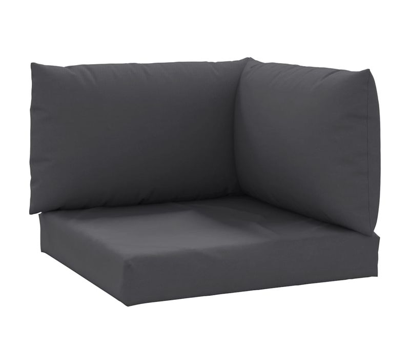 Coussins De Palette Lot De 3 Anthracite Tissu Oxford