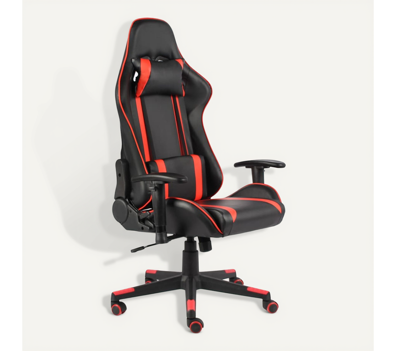 Fauteuil Gamer Pivotant Rouge Pvc