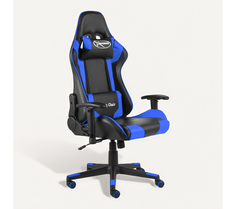 Chaise De Jeu Pivotante Bleu Pvc