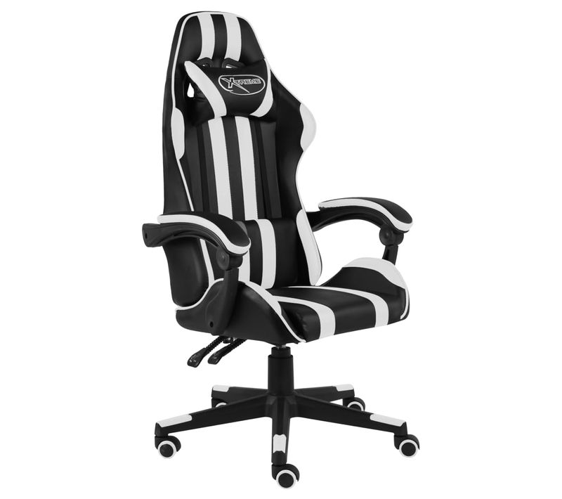 Fauteuil Gamer Noir Et Blanc Similicuir