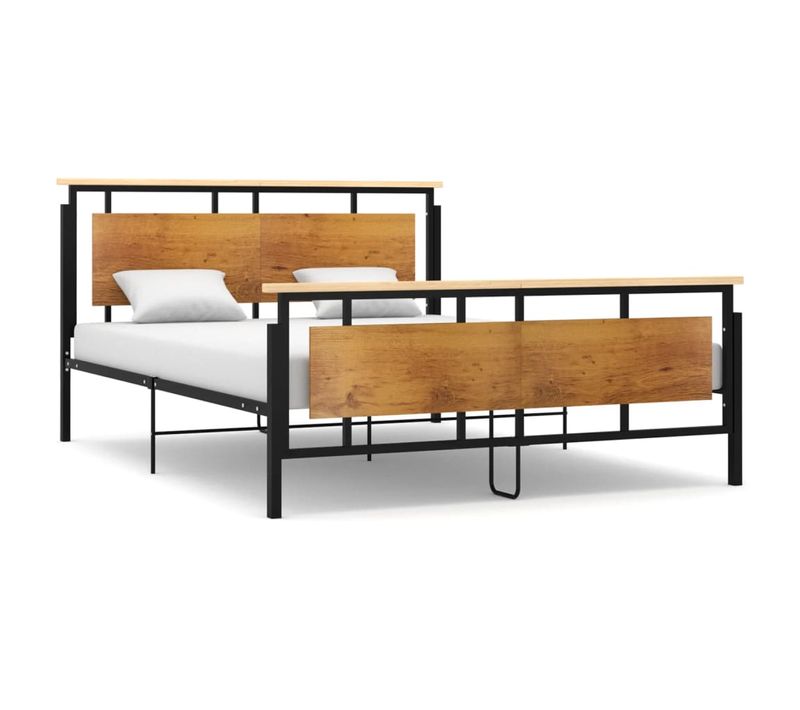 Cadre De Lit Sans Matelas Métal 160x200 Cm