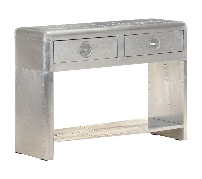 Table Console De Style Aviation 110x30x75 Cm Métal