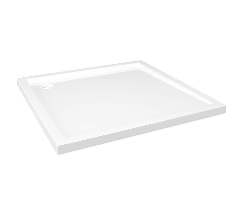 Bac De Douche Carré Abs Avec Seuil Bas Et Surface Antidérapante 90x90 Cm