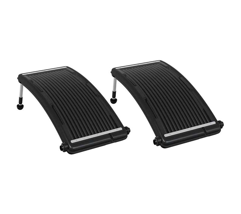 Panneaux De Chauffage Solaire De Piscine Courbés 2 Pièces 110x65cm
