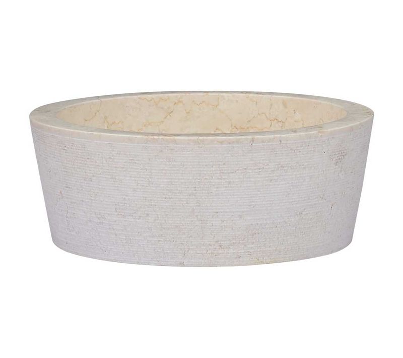 Lavabo Crème D.40x15 Cm Marbre