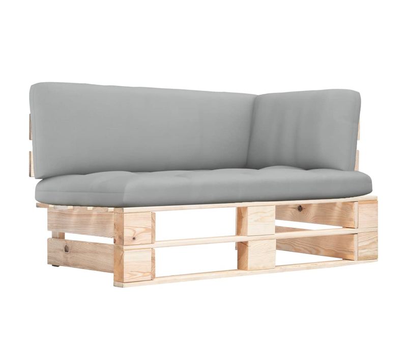 Canapé D'angle Palette De Jardin Bois De Pin Imprégné