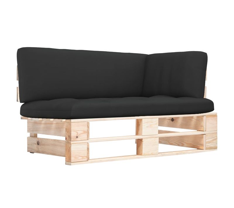 Canapé D'angle Palette De Jardin Bois De Pin Imprégné