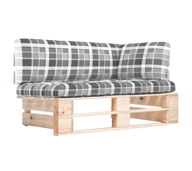 Canapé D'angle Palette De Jardin Bois De Pin Imprégné