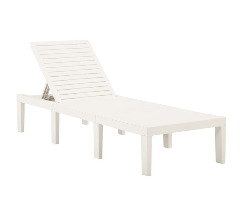 Chaise Longue Plastique Blanc