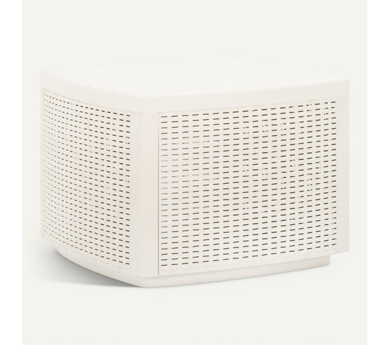 Table De Jardin Blanc 53x53x40 Cm Plastique