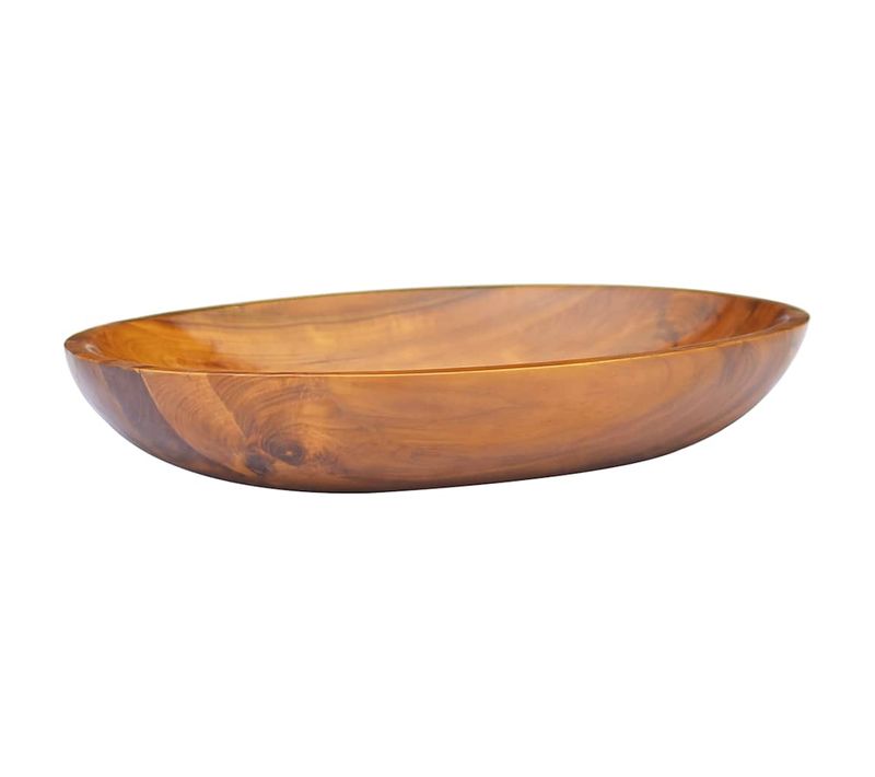 Lavabo Bois De Teck Massif 60x40x10 Cm