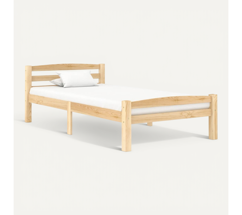 Cadre De Lit Sans Matelas Bois De Pin Massif 90x200 Cm