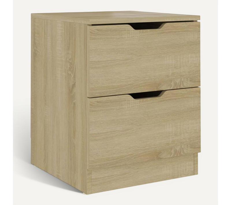 Table De Chevet Chêne Sonoma 40x40x50 Cm Bois Contreplaqué