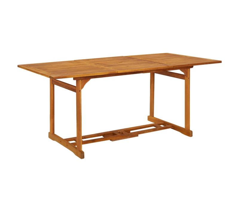 Table à Dîner De Jardin 180x90x75 Cm Bois D'acacia Solide