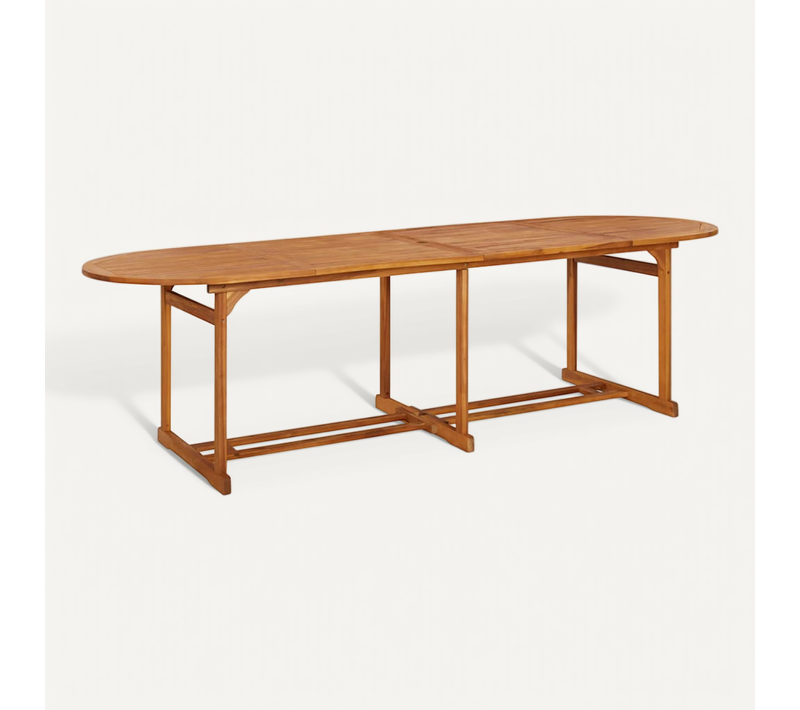Table À Dîner De Jardin 280x90x75 Cm Bois D'acacia Massif