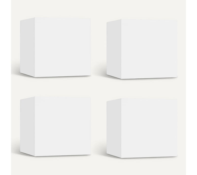 Meubles TV Muraux 4 Pièces Blanc 30,5x30x30 Cm