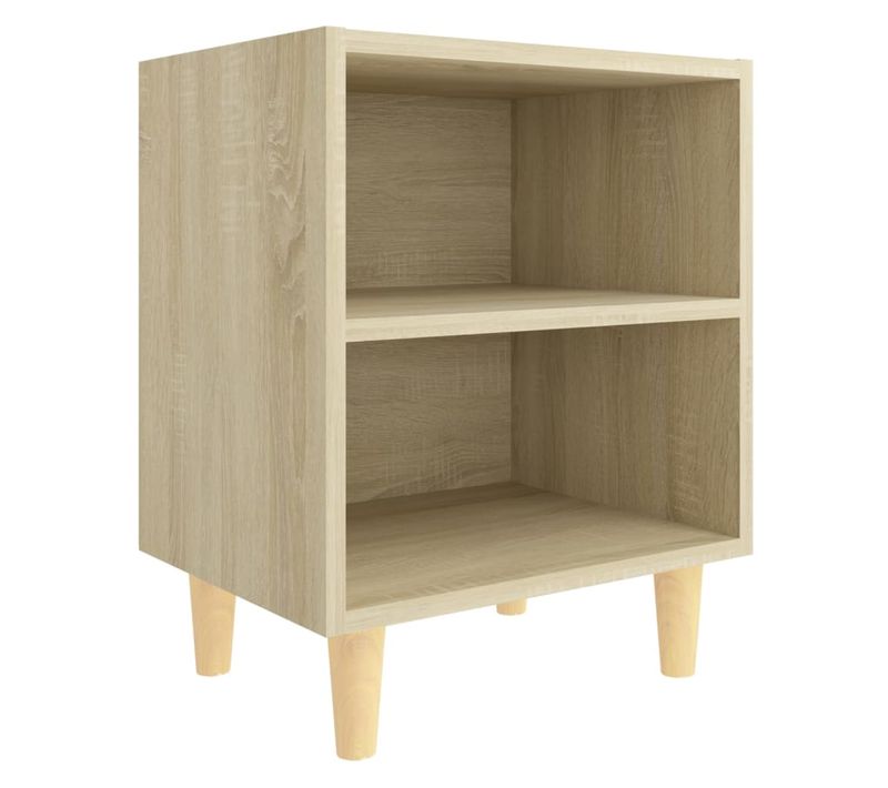 Armoire De Lit 40x30x50 Cm Avec Pieds En Bois Massif Chêne Sonoma Style Scandinave