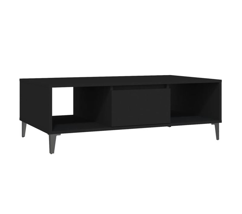 Table Basse Noir 103,5x60x35 Cm Bois Contreplaqué