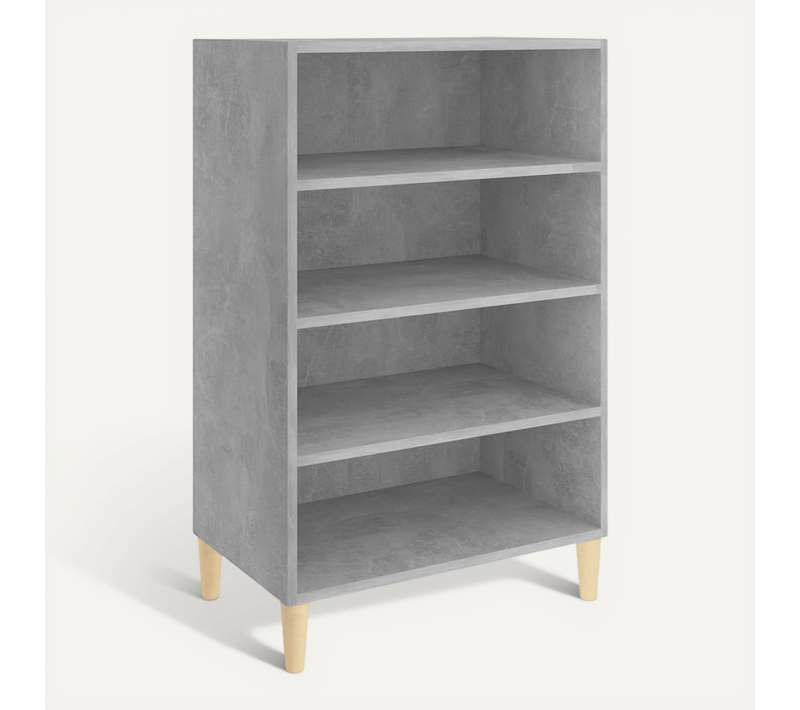 Buffet Gris Béton 57x35x90 Cm Aggloméré