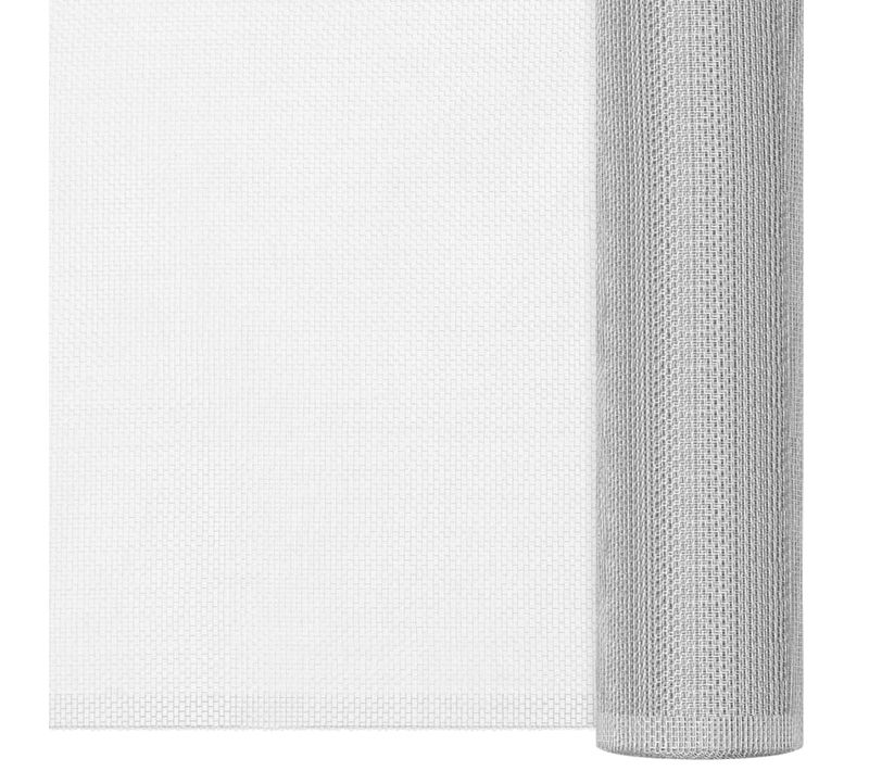 écran En Treillis Aluminium 112x500 Cm Argenté