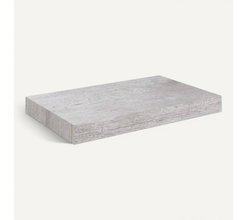 étagère Murale Flottante Gris Béton 23x23,5x3,8 Cm Mdf