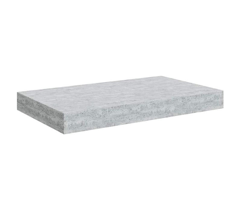 étagère Murale Flottante Gris Béton 40x23,5x3,8 Cm Mdf