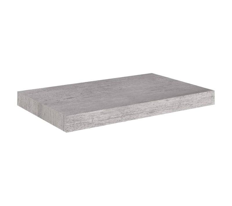 Étagère Murale Flottante Gris Béton 50x23x3,8 Cm Mdf
