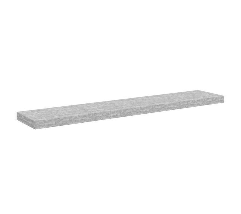 étagère Murale Flottante Gris Béton 120x23,5x3,8 Cm Mdf