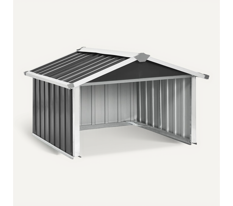 Abri Pour Robot Tondeuse Acier Galvanisé Anthracite 92x97x63 Cm