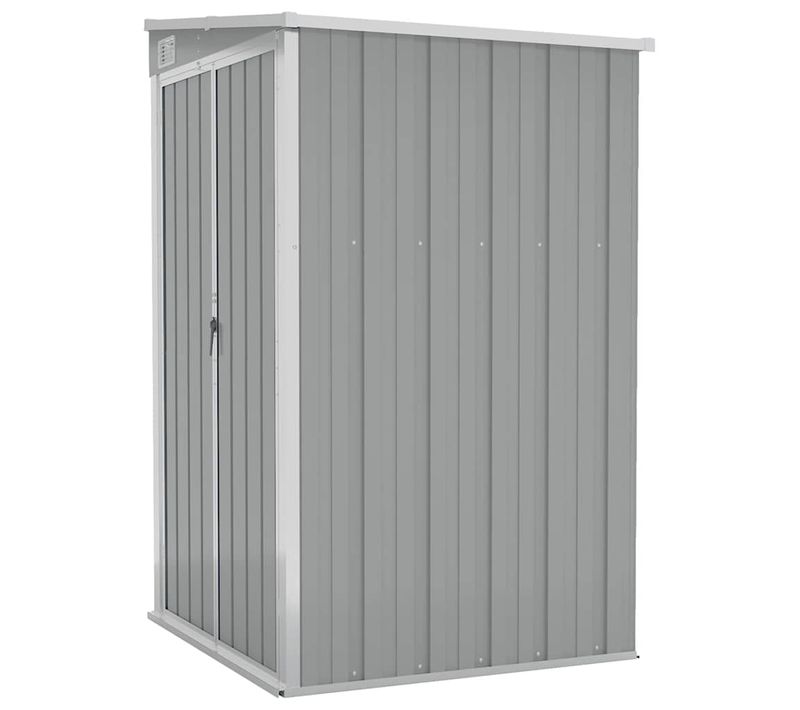 Remise De Jardin Murale Gris 118x100x178 Cm Acier Galvanisé
