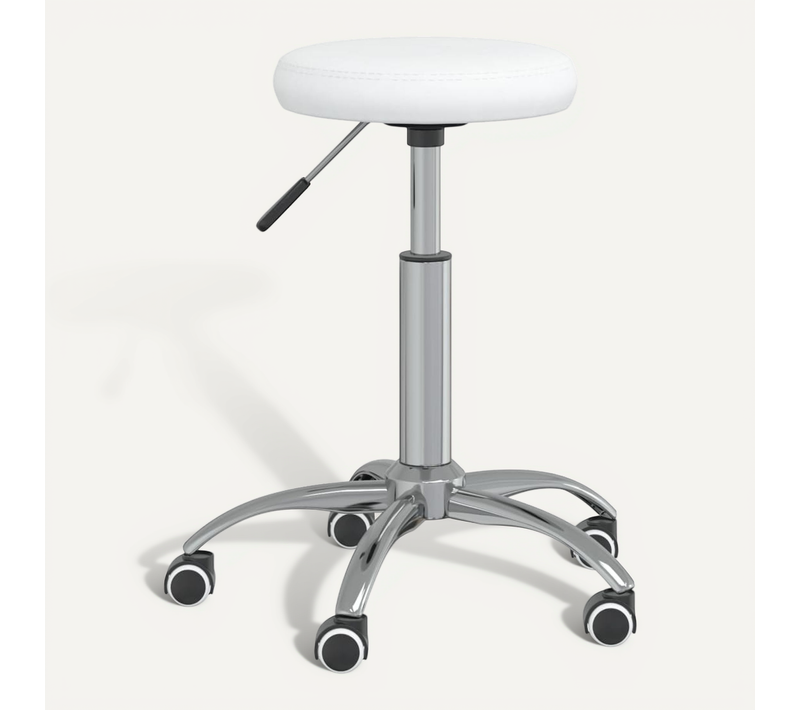 Chaise De Bureau Pivotante Blanc Simili