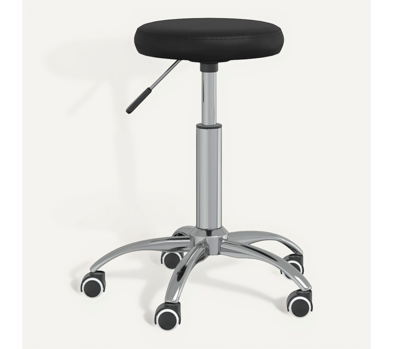 Chaise Pivotante De Bureau Noir Simili