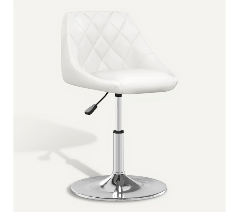 Chaise De Salle À Manger Blanc Simili