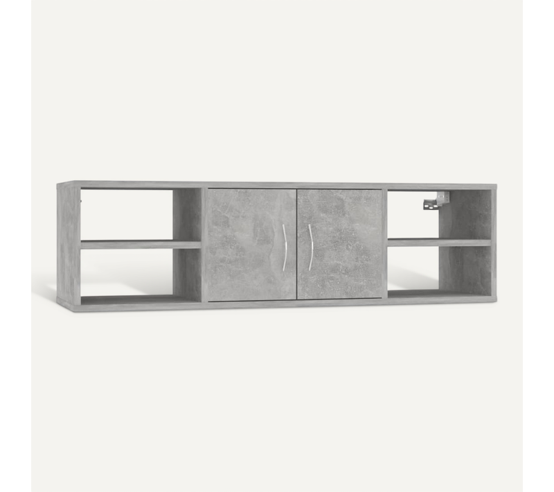 étagère Murale Gris Béton 102x30x29 Cm Bois D’ingénierie