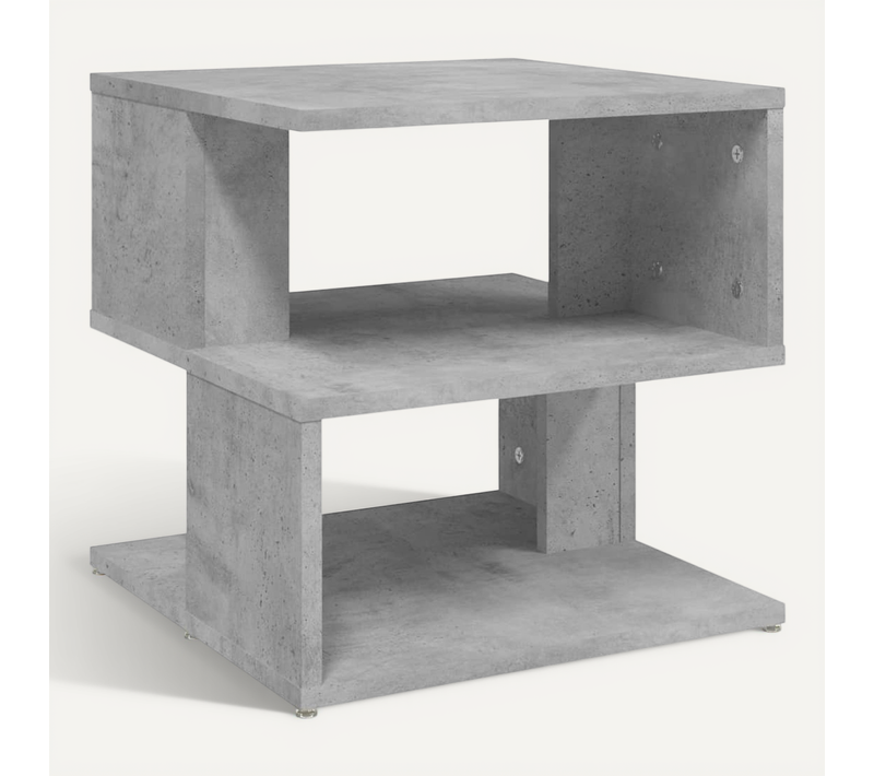 Table D'appoint Gris Béton 40x40x40 Cm Aggloméré