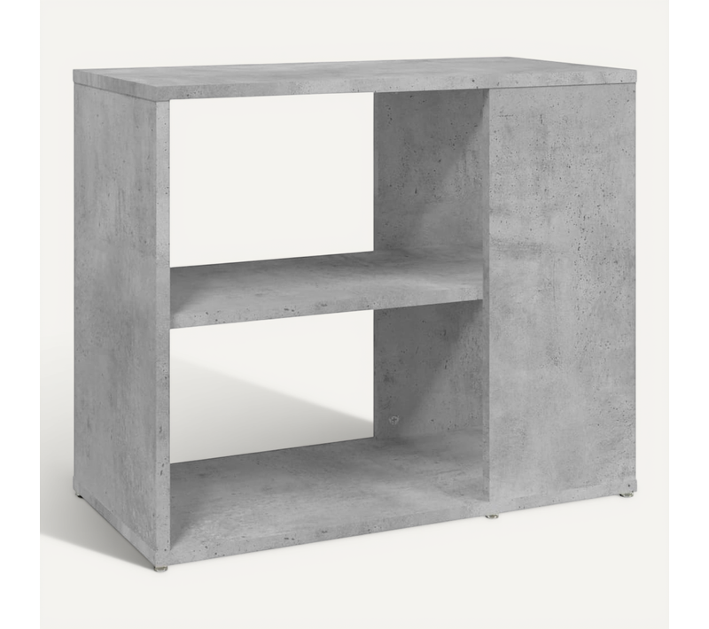 Meuble De Rangement Gris Béton 60x30x50 Cm Aggloméré