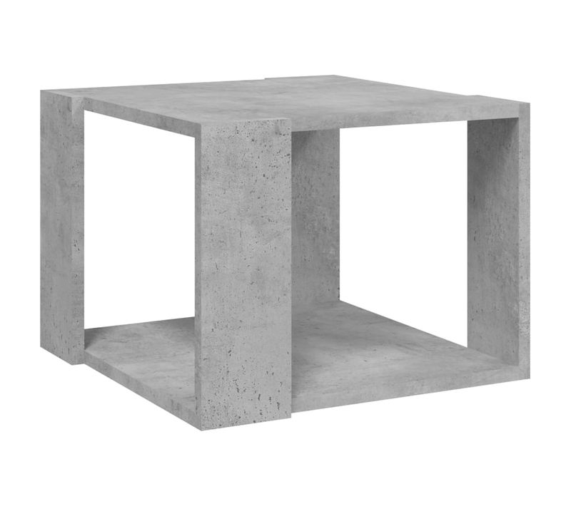 Table Basse Rectangulaire Gris Béton 40x40x30 Cm Bois D'ingénierie Table D'appoint Salon