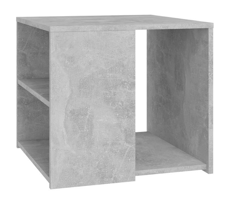 Table D'appoint 50x50x45 Cm Bois Contreplaqué Gris Béton Table D'appoint Facile à Nettoyer