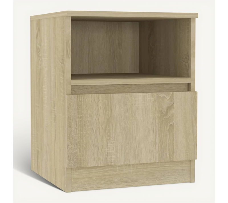 Table De Chevet Chêne Sonoma 40x40x50 Cm Aggloméré