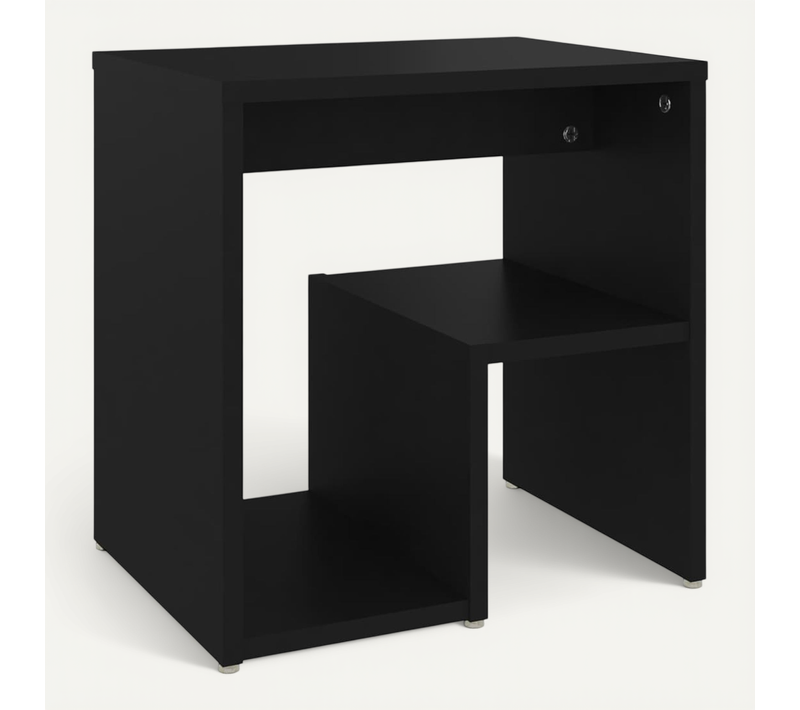 Armoire De Lit 40 X 30 X 40 Cm Table De Chevet En Bois Contreplaqué Noir