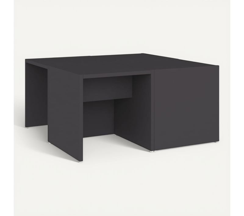Tables Basses 4 Pièces Gris 33x33x33 Cm Bois Contreplaqué
